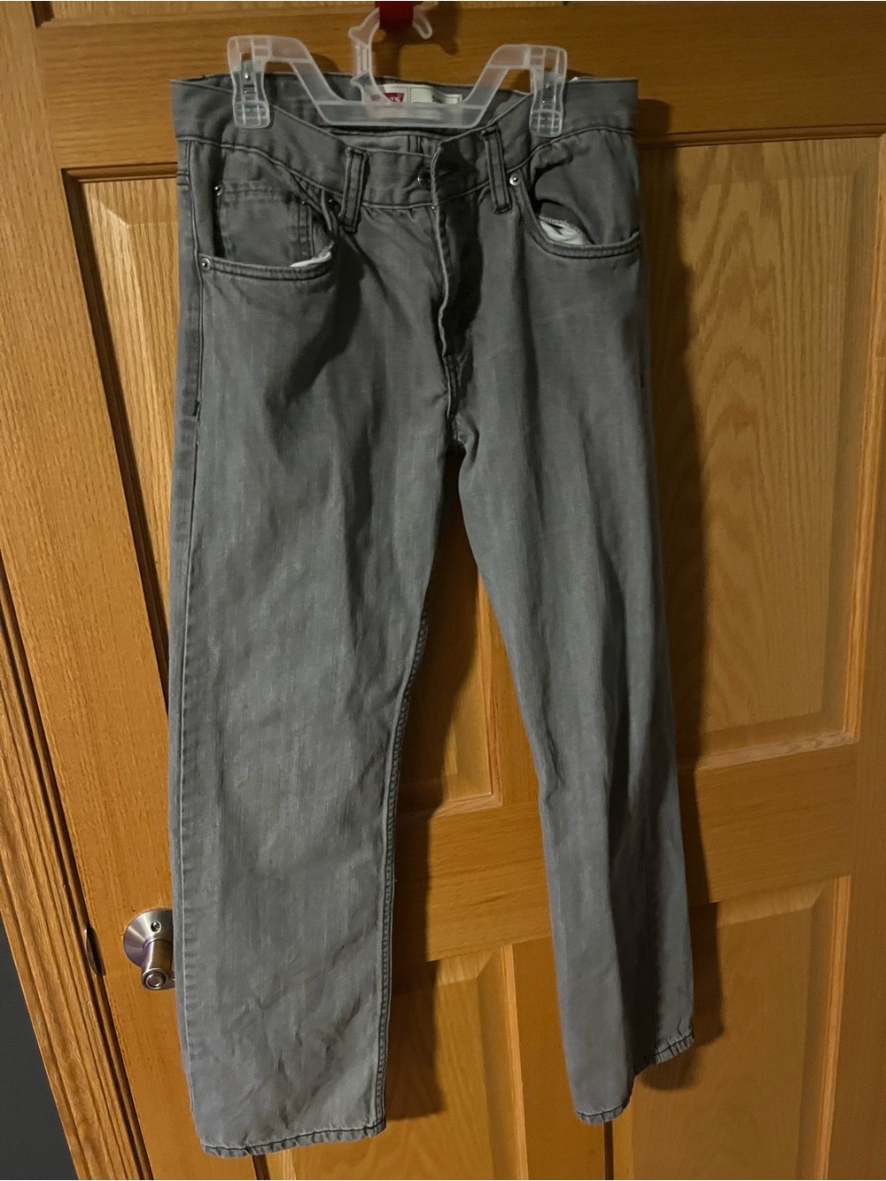 Levi's Men's Gray Straight Jeans